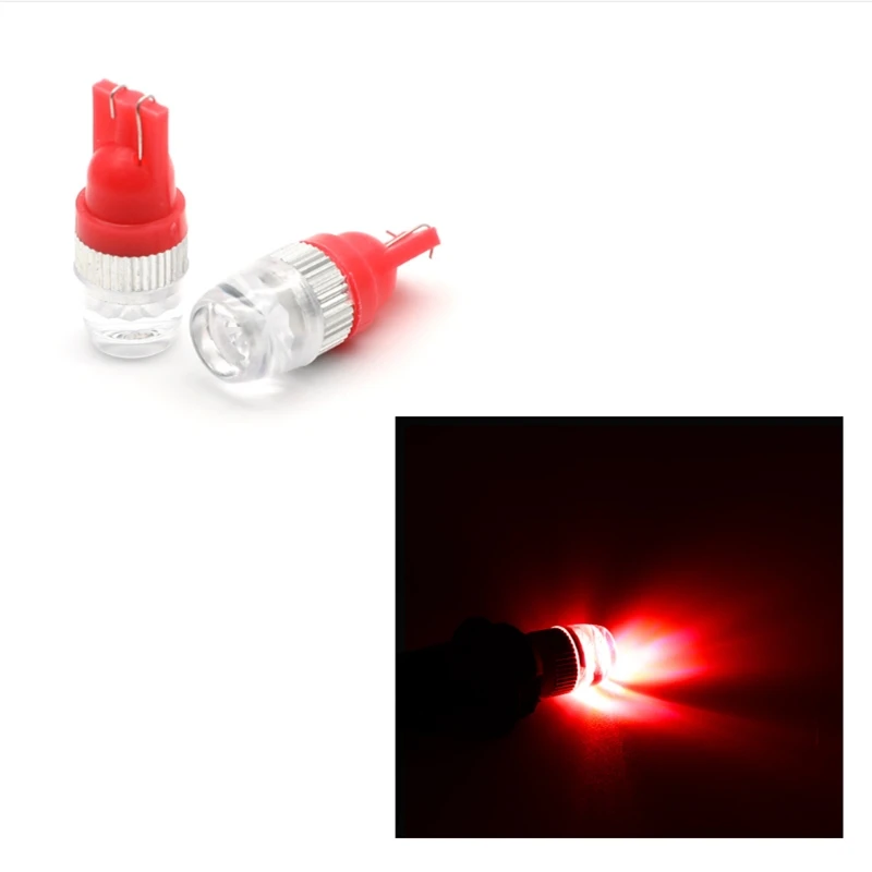 100 шт. T10 светодиодный W5W Canbus 5630 2smd 1 Вт автомобильный габаритный фонарь боковой Клин номерной знак лампа универсальный авто инструмент потолочный светильник