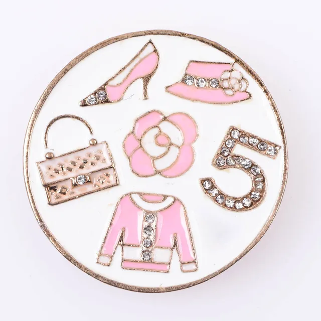 1 Pcs Metal Croc Shoes Charms Pink Women Bags Decoration Black Formal Hat Lady Bracelet Accessories Perfume Bottle Girl Gidt b8659