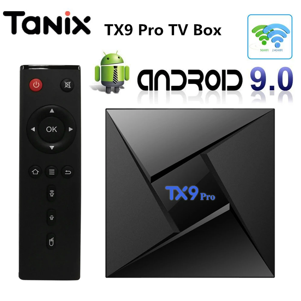TX9 Pro Amlogic S912 Восьмиядерный Смарт ТВ-бокс Android 7 1 2 4G/5G WiFi Bluetooth 4 100M LAN 4K HD медиаплеер