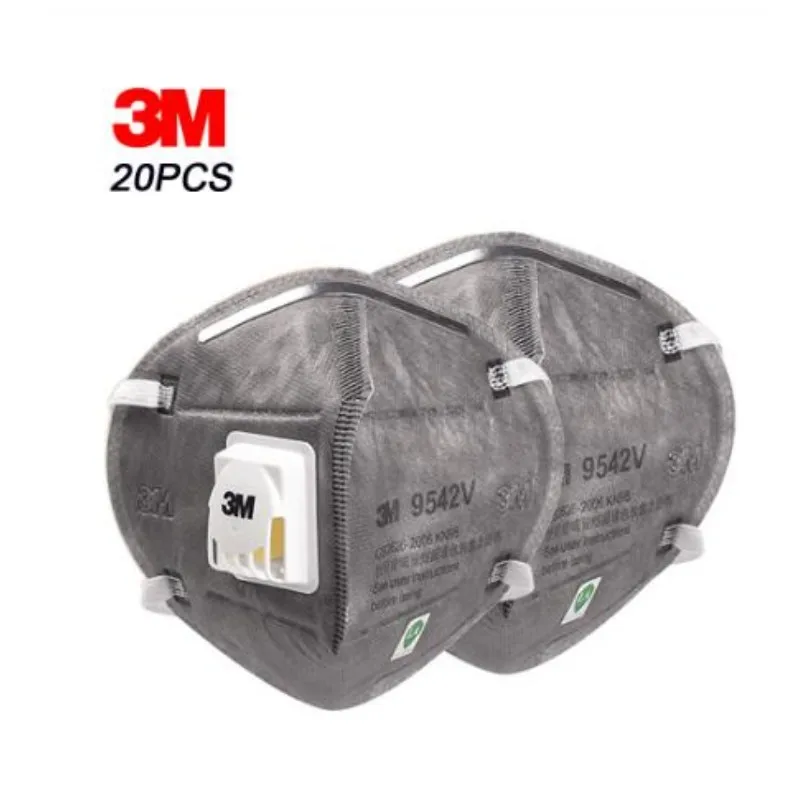 

5/10/20PCS 9542V Masks PM2.5 Safety Protective Dust Masks Particulate Respirator Dust Mask with Cool Flow Valve Breathable Mask