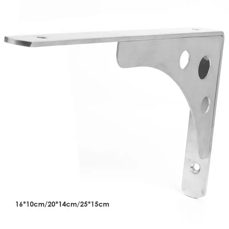 2pcs Anti-rust Triangle Angle Bracket Stainless Steel Wall Mounted Bookshelf Rack Durable Bearing Shelf Furniture Hardware