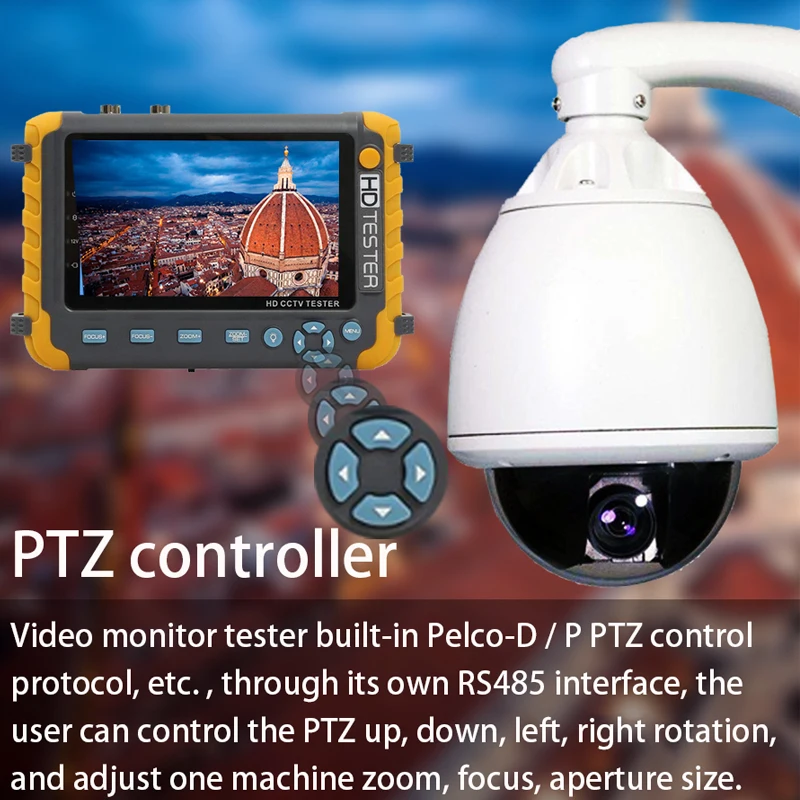 2019 IV8W 5 дюймов TFT ЖК дисплей HD 5MP TVI AHD CVI CVBS аналоговая камера безопасности тестер