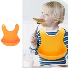 0-4 Years Baby Silica Gel Bib Stereoscopic Design Waterproof Adjustable Toddler Kids Food Bib Baby Feeding Burp Cloth Baberos