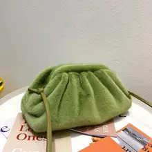 Мини Шерсть застежка сумки Hobos сумка женская мода сплошной цвет сумки на плечо брендовая дизайнерская сумка через плечо женские сумки