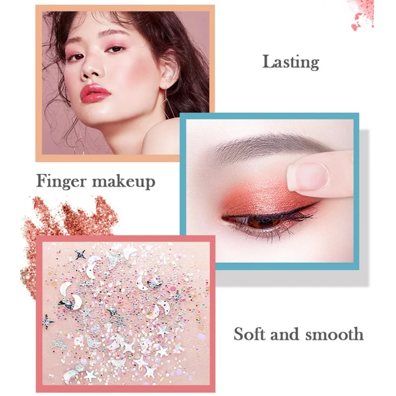 Блестками High Gloss тени для век длинный жирности, блестящие светящиеся тени для век косметической Pro
