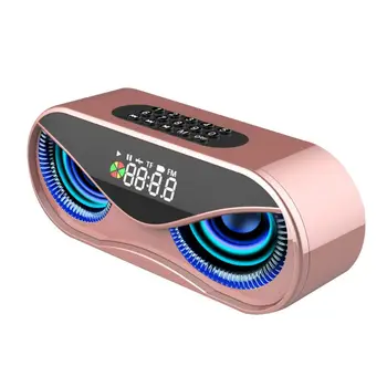 

M6 Bluetooth Speaker Cool Owl Design LED Flash Wireless FM Radio Loudspeaker Y1AE