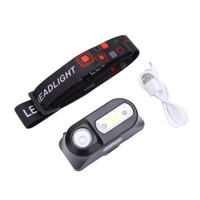 Светодиодный фонарь COB XPE мини фара с 6 режимами зарядки USB фонарик для кемпинга