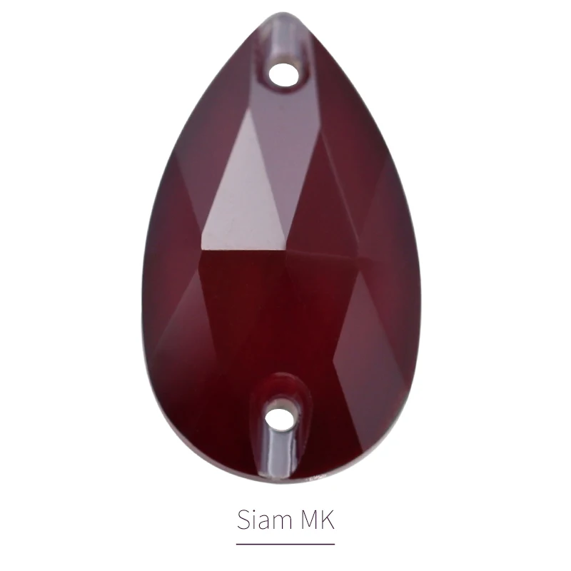 Siam MK 11x18 мм K9 супер прекрасный мокко слеза стеклянные стразы стеклянные с плоской стороной страз кристалл для нашивки изготовление одежды платье сценическая одежда - Цвет: Siam MK
