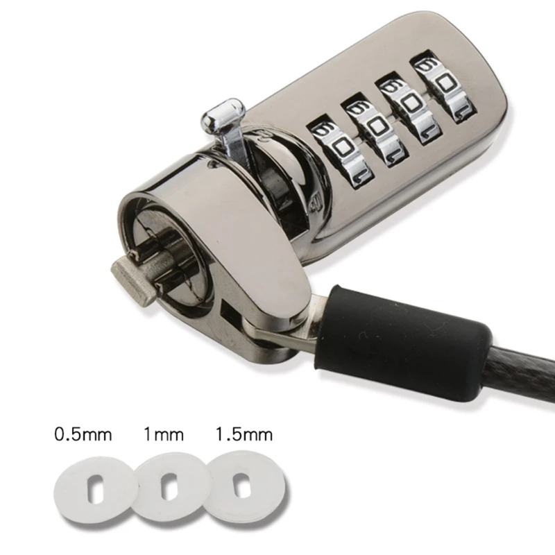 

H7JF Kensington Password Cable Lock for Monitor Digital Equipment Anti-Theft Lock Computer PC Laptop Protective Locker