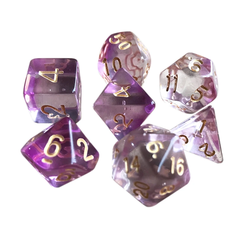 С сумкой игральные кости стол играть акриловые игрушки игры аксессуары 7 шт набор Крытый
