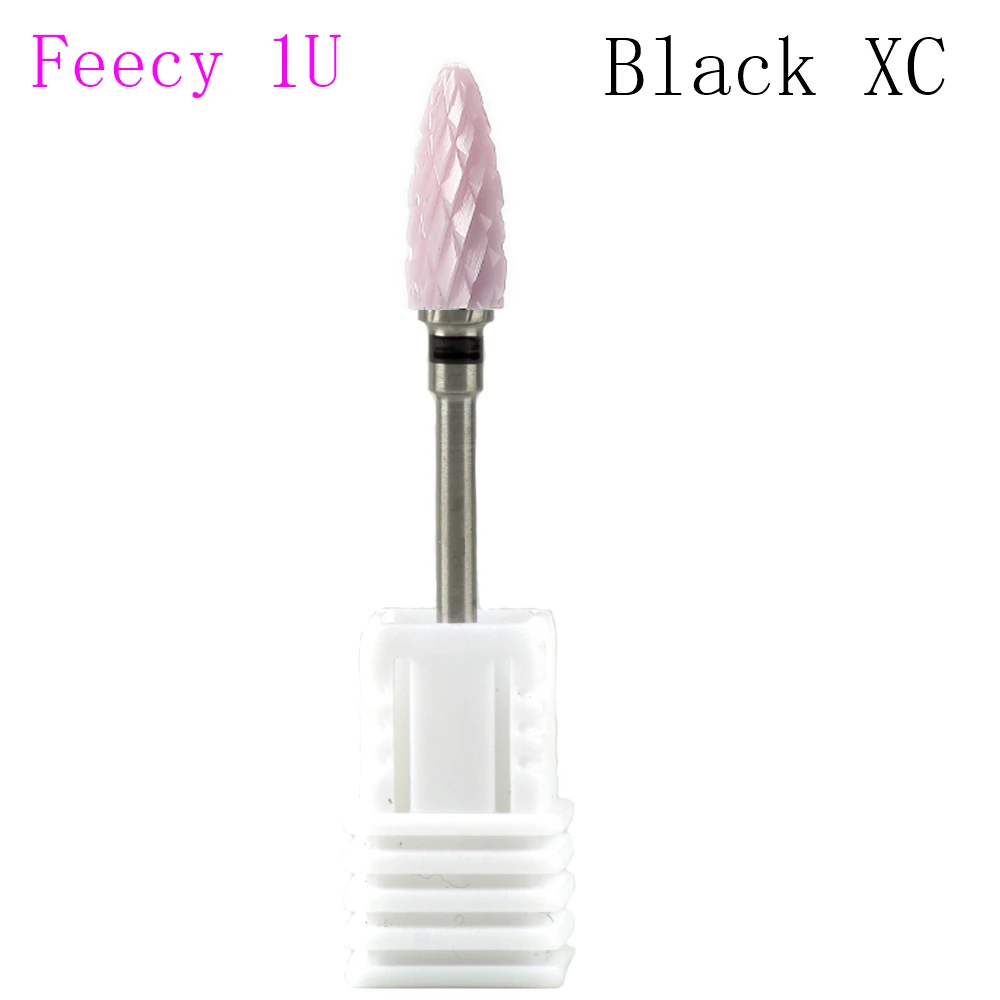 Feecy 1U Black XC Фрезы для ногтей, фрезы для маникюра, керамические фрезы, фрезы для маникюра - Цвет: Feecy 1U Black XC