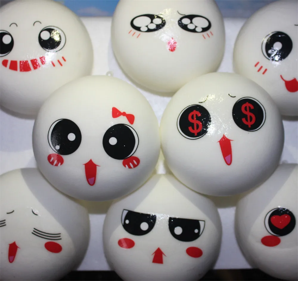 Автомобильные украшения Squeeze Stress Reliever мягкое лицо ароматические медленно поднимающиеся игрушки