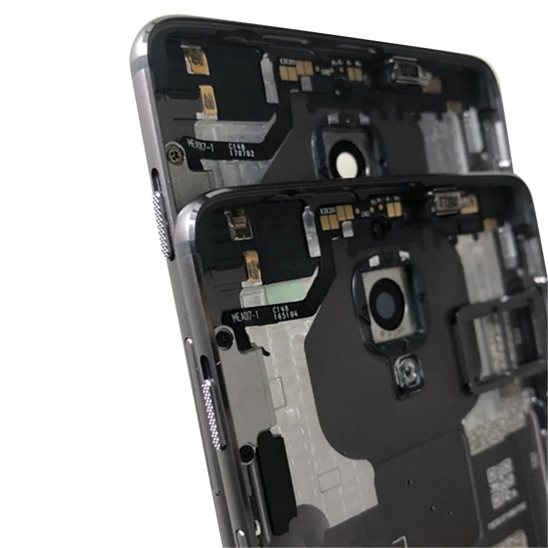 Axisinternational для oneplus 3 oneplus 3T Задняя крышка батареи чехол Корпус+ лоток для sim-карты+ боковые кнопки Flex+ стеклянная вспышка объектива