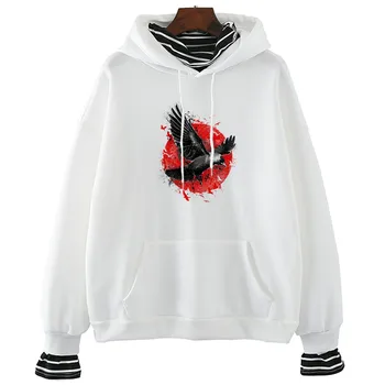 

Trash Polka Japan Sun Winter&spring Casual Women Sweatshirts Ulzzang Streetwear Kawaii Pullover Korean Tops Harajuku Hoodie
