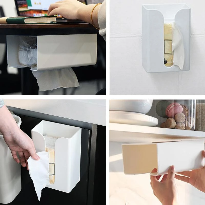 Настенный держатель для бумажных полотенец, коробка для туалетной бумаги, органайзер для хранения бумаги