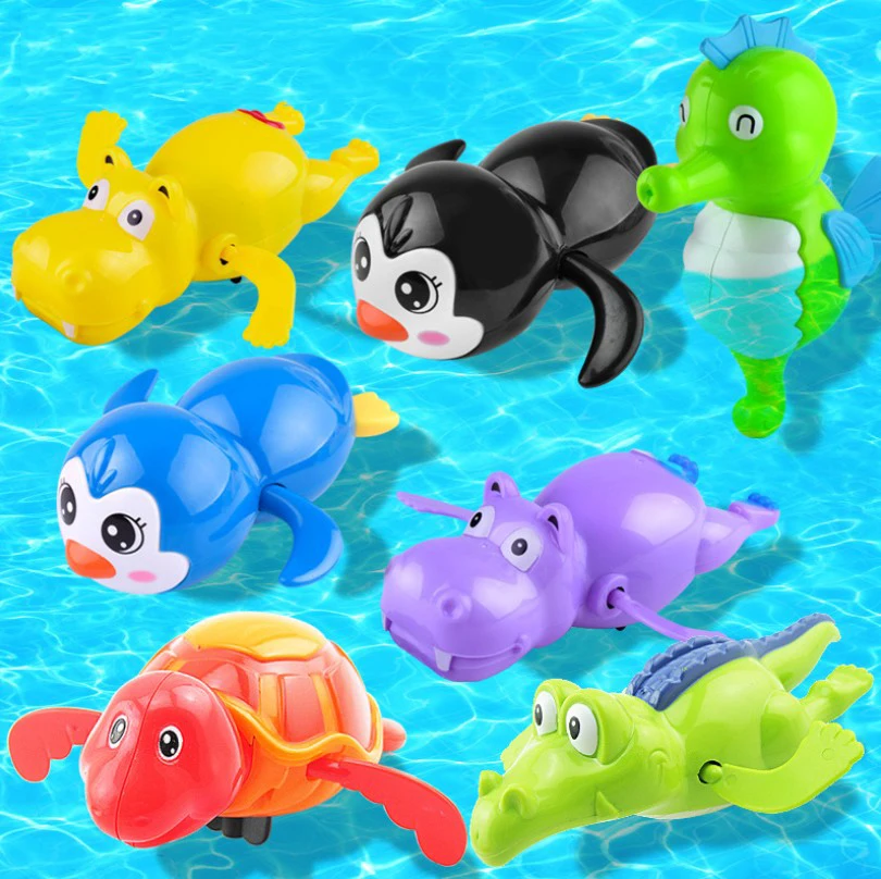 Single Sale Cute Cartoon Animal Tortoise Classic Baby Water Toy Infant