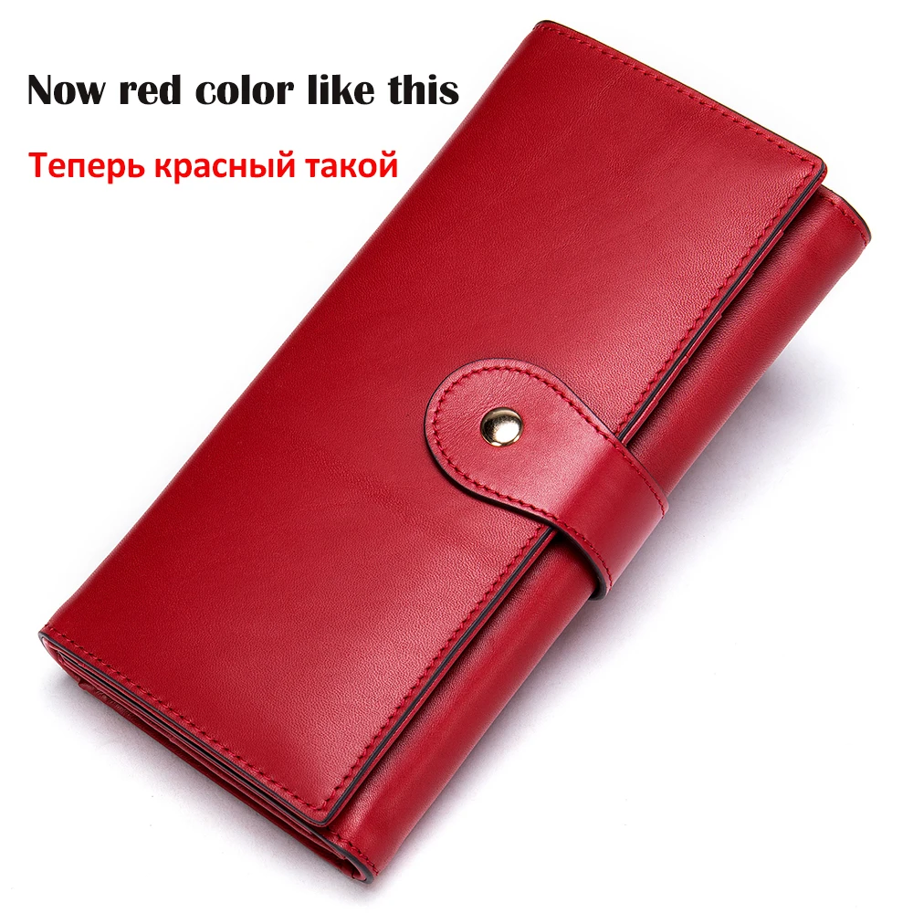 WESTAL Женский кошелек женский клатч из натуральной кожи Длинный для телефона/карт