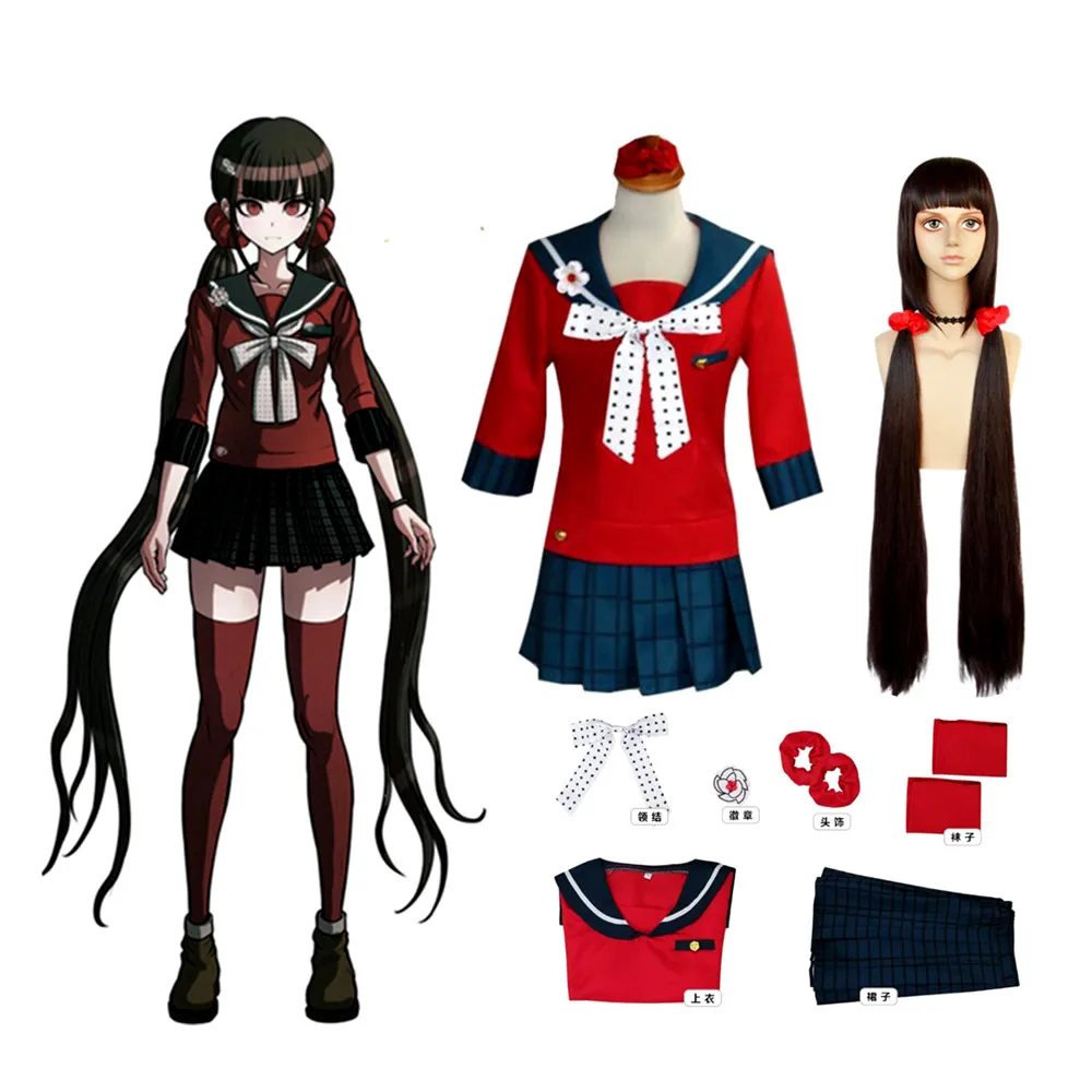 Парик для косплея Danganronpa V3 Killing Harmony школьная форма харукава Маки из аниме