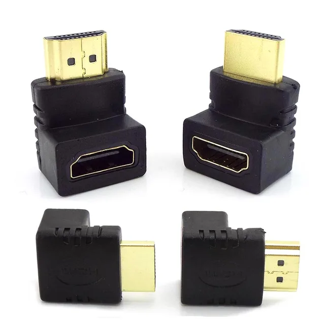 1/2/5Pcs HDMI-compatible Male To HDMI-compatible Female Adapter 90 Degree 270 Degree Angle Extender Cable Converter for HDTV L19 All Cables Types Gadget Music & Sound TV Accessories cb5feb1b7314637725a2e7: 270 Degree|90 Degree