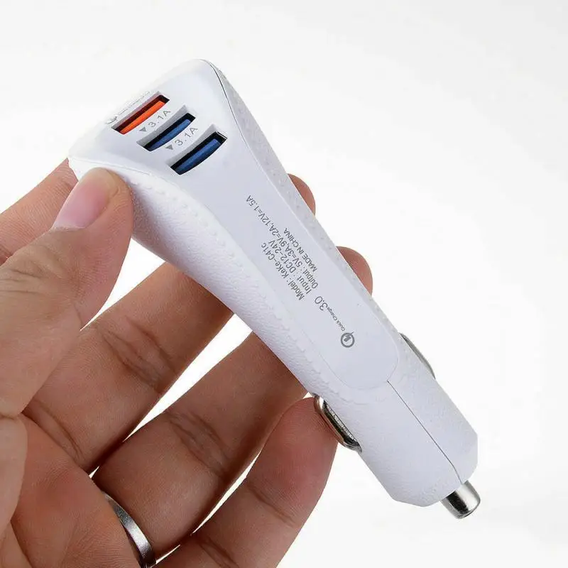 Новинка 3USB Быстрая зарядка для автомобиля 3 0 USB Автомобильное зарядное