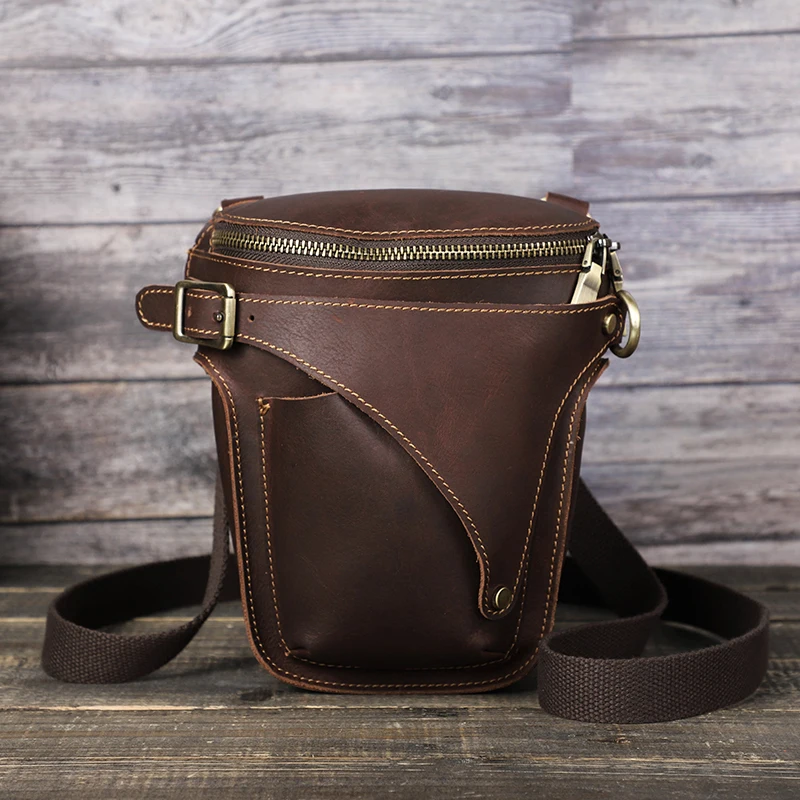Genuine Leather Men Waist Packs Casual Travel Man Belt Pouch Fanny Bags  Motorcycle Belt Bag Design Phone Pouch Pocket - AliExpress
