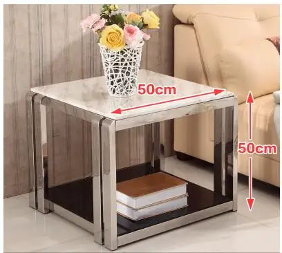 

Marble corner a few edge a few sofa small edge a few originality stainless steel contracted and contemporary small square tea ta