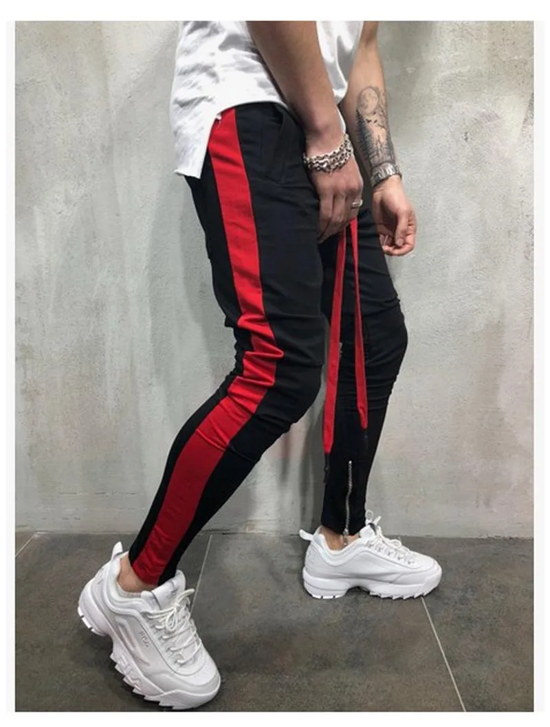 Модные уличные спортивные штаны джоггеры повседневная спортивная одежда брюки мужские черные белые мужские хип-хоп спортивные брюки для мужчин