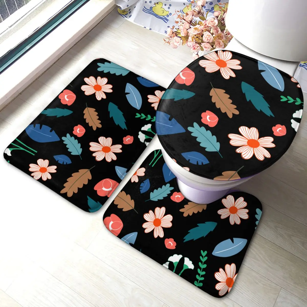 3 шт. абсорбирующие коврики для ванной из полиэстера | Дом и сад