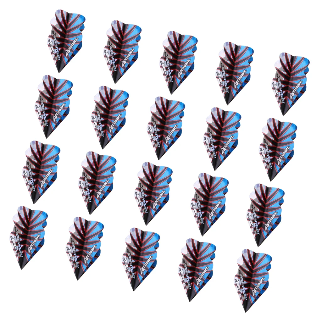 20pcs Dart Flights Standard Geometric Patterns Darts Flights Protectors Darts Accessories Kit