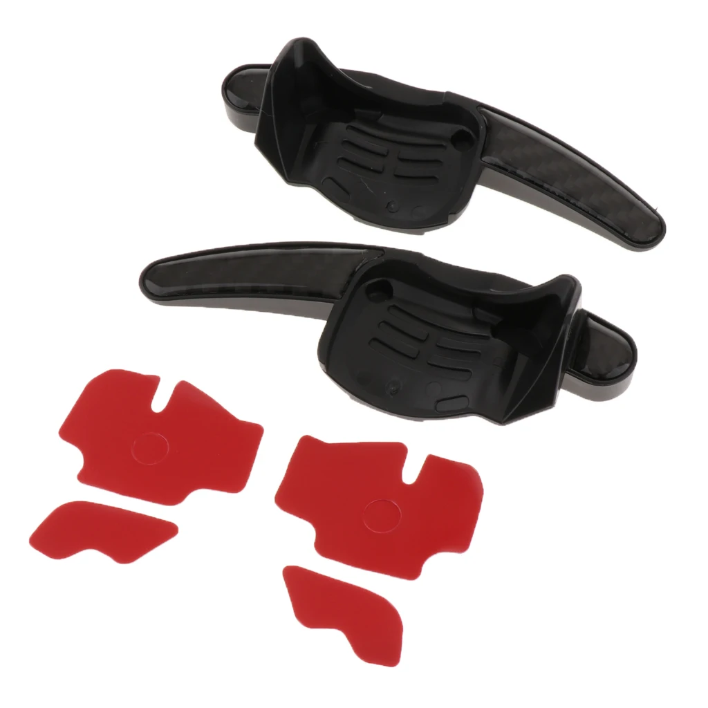 2 Pieces Car Steering Wheel Shift Paddle Shifter Trim Cover for VW Golf 6GTI R20 Scirocco CC