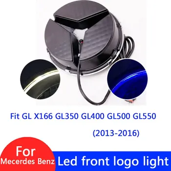 

Led Car Grill logo Light Front logo light For Mercedes Benz GL X166 GL350 GL400 GL500 GL550 emblem Badge Accessories (3 colors)
