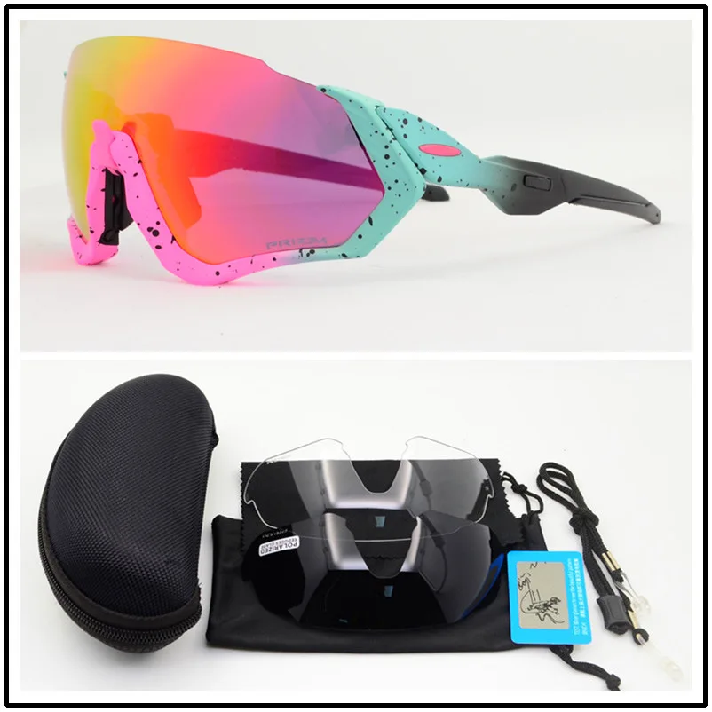 Поляризованные 3 объектива спортивные беговые очки для верховой езды велосипедные очки для езды на мотоцикле, велосипедные очки, MTB, шоссейные велосипедные солнцезащитные очки