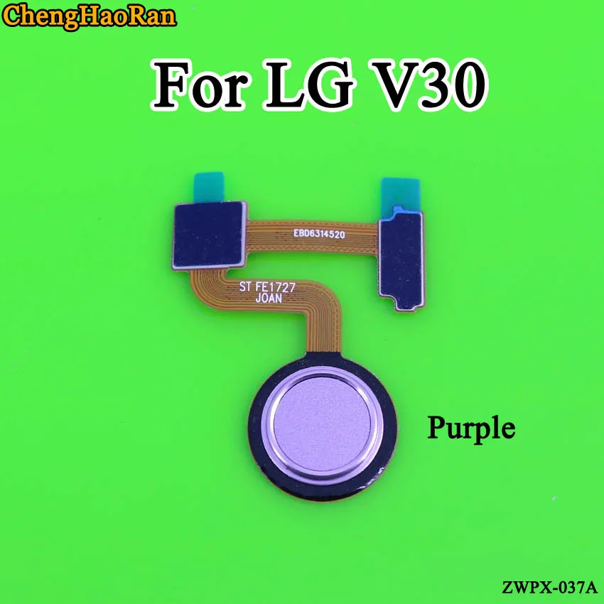 ChengHaoRan 1 шт. для LG V30 V30+ дактилоскопический сканер сенсор Главная Кнопка Разъем гибкий кабель отпечаток пальца гибкое заменяемое