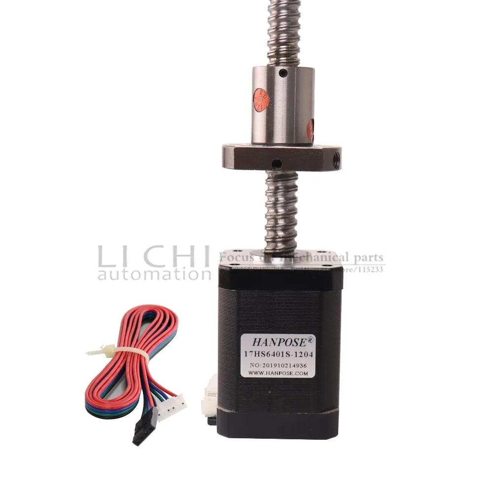 Nema17 4-lead17HS6401 42X60 мм шаговый двигатель 42 Мотор с шариковым винтом sfu1204 Nema 17 мотор