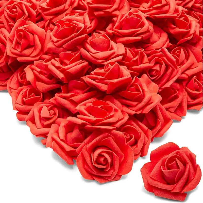 200pcs Rose Flower Heads Artificial Roses for Weddings and Crafts 2 ...