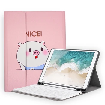 

For iPad 10.2" 2019 Case Bluetooth Keyboard cover with pen holder case for iPad 2017 2018 Air1/2 Air3 Pro 10.5 Drop Resistance