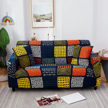 

Anti-dust Plaid Print Sofa Cover Cotton Plain Couch Cover All-inclusive Funiture Covers L-shaped Sectional Slipcover for Office