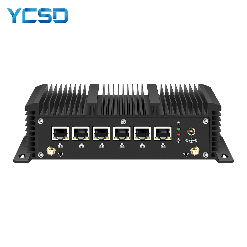Мини ПК без вентилятора Intel Core i5 8265U Celeron 6 LAN 211at Gigabit Ethernet 2 * Usb 3 0 HDMI RS232 межсетевой