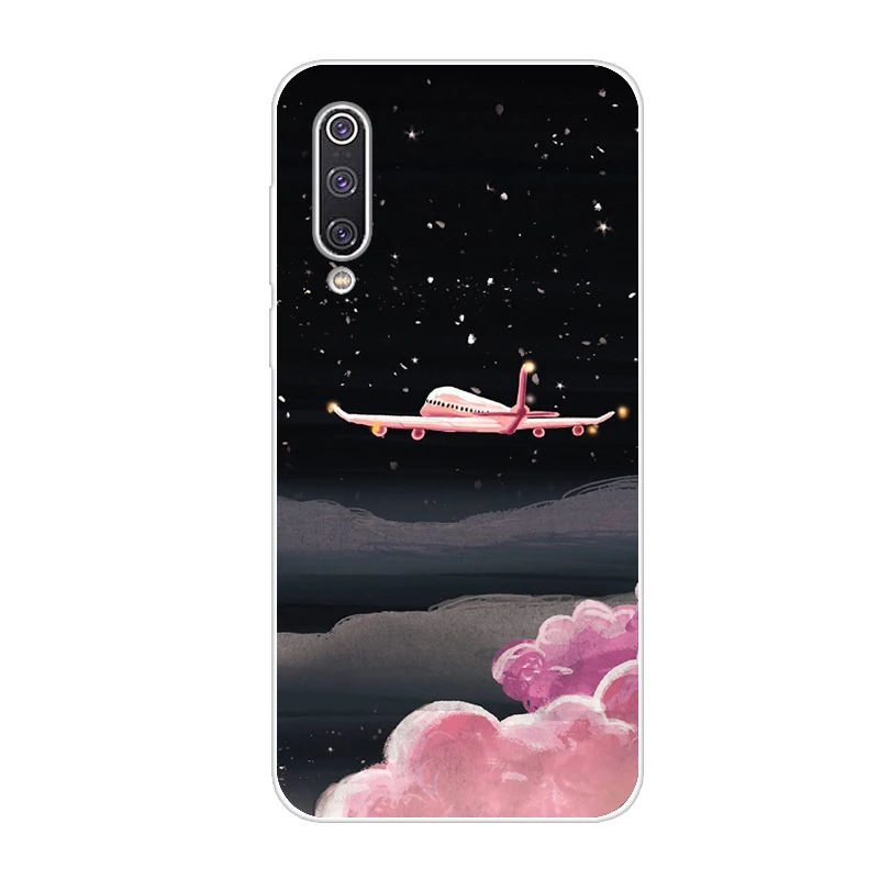 Для Xiaomi mi A3 mi CC9E чехол Xiaomi mi A3 Lite mi CC9 чехол TPU Мягкий силиконовый бампер Funda задняя крышка для Xiaomi mi CC 9 9e чехол - Цвет: Флуоресцентный желтый