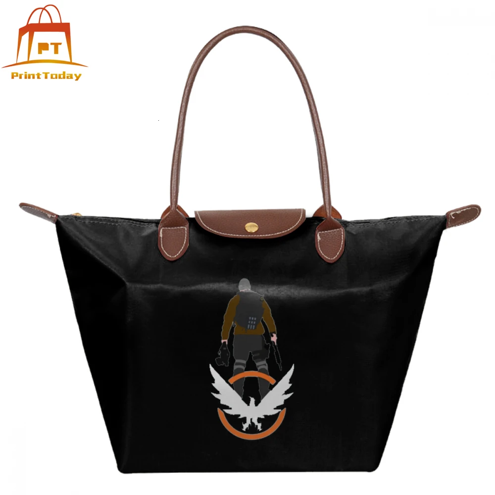

The Division Game Handbag The Division Top-handle Bags Pattern Trendy Women Tote Bag Street Teenage Nylon Woman hobo Handbags