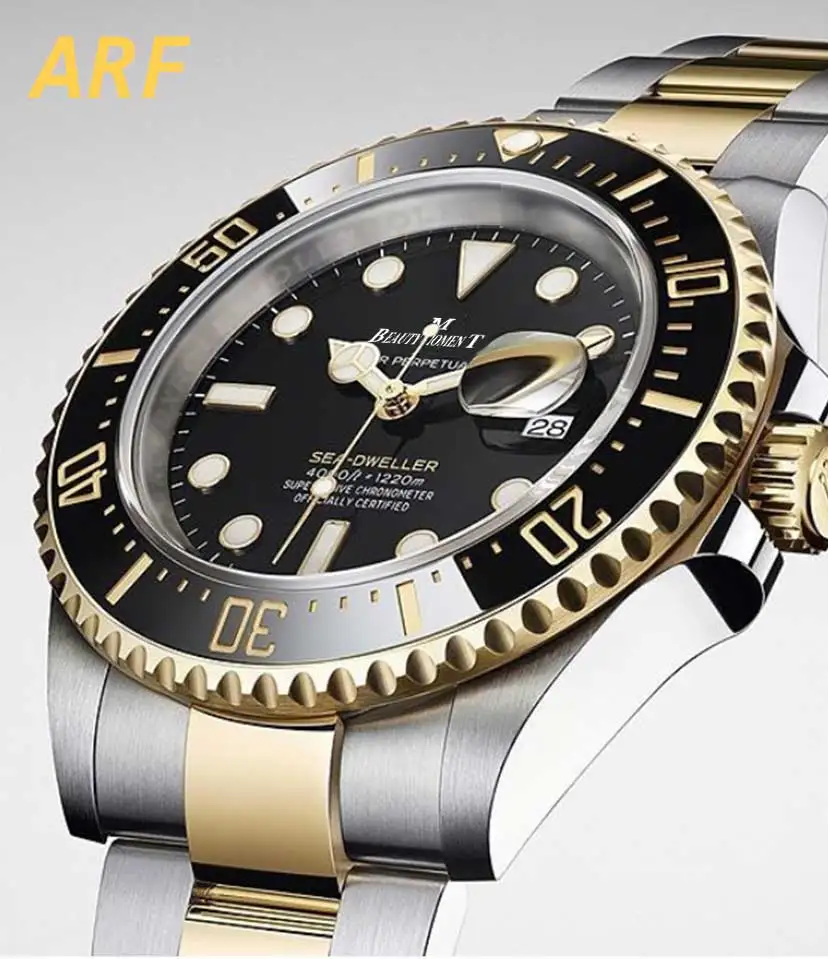 

Men's luxury watch SEA-DWELLER TWO TONE 126603 ARF 1:1 BEST EDITION 904L CASE AND BRACELET Asian 2824 movement watch