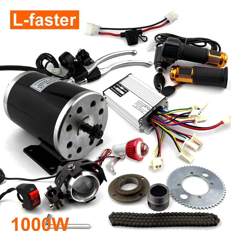 Kit de conversion de vélo électrique 48 V 1000 W/1500 W Kit de oteur Kit de conversion de vélo électrique 48 V 1000 W/1500 W Kit de oteur