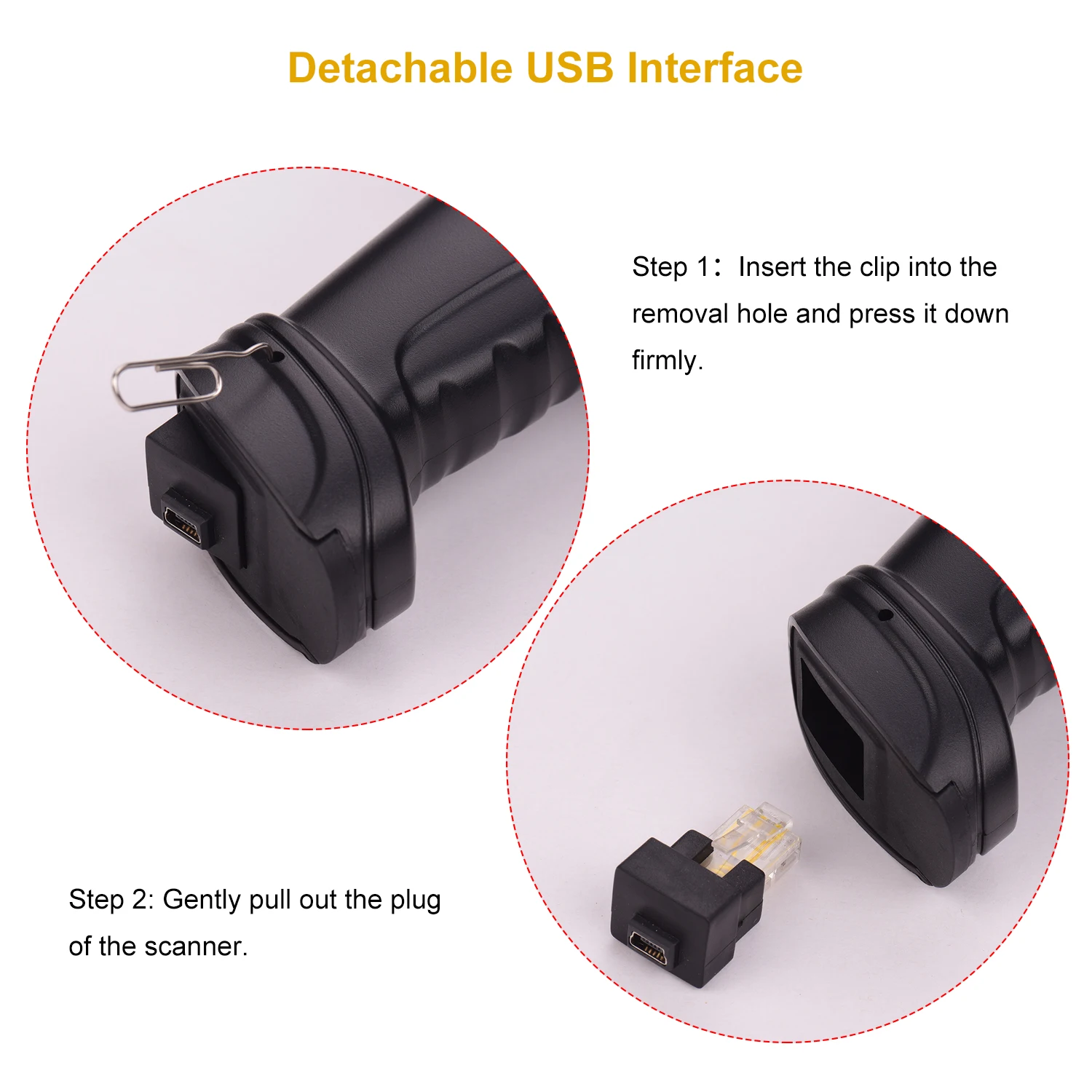 Aibecy 2 4G беспроводной ручной 1D сканер штрих кода считыватель кодов с USB кабелем