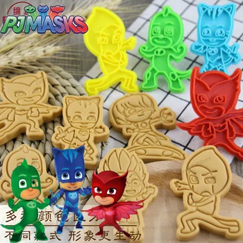 

PJ Masks Cookie Cutter Cartoon 3D Bakery Tools Cookies Cutter Tools Kitchen Supplies Biscuit Mould