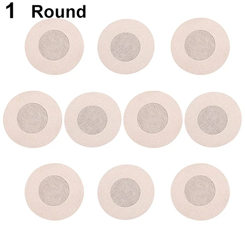 10 шт.(5 пар) CXZD пикантные трусики Стикини женские липкие чашечки лепестки одноразовые прокладки женские наклейки для соски - Цвет: Round