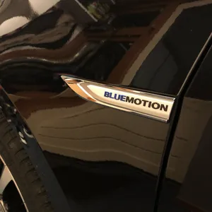 Image 5 - New 3D Metal Bluemotion Car Side Fender Knife Sticker Emblem For VW Golf 6 7 mk6 MK7 Passat B6 B7 B8 CC Jetta Bora Polo Tiguan