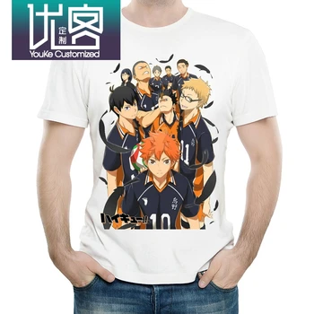 

Haikyuu T-shirt Witte Kleur Mens Fashion Korte Mouw Anime Haikyuu T-shirt Tops Tees tshirt Casual T-shirt
