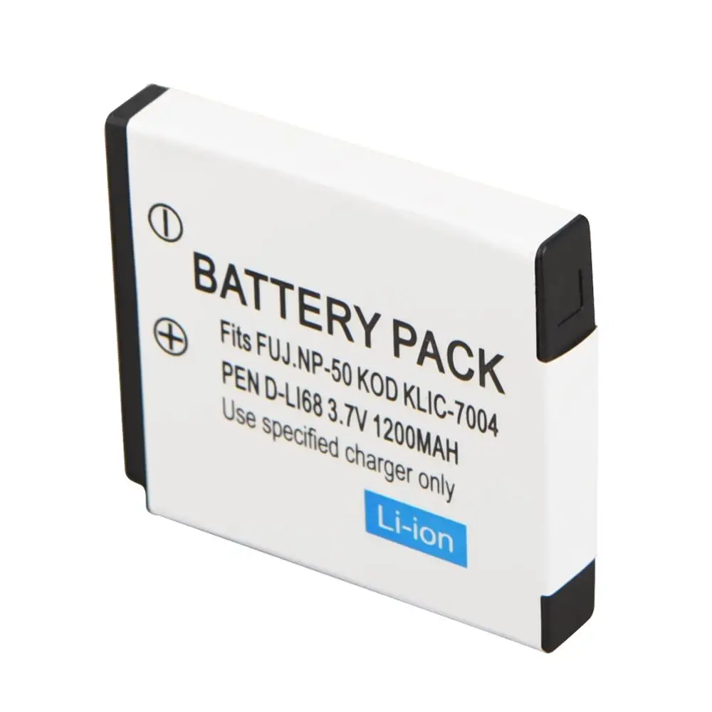 DSTE – 2 Batterie Agli Ioni Di Litio KLIC-7004 Compatibili Con Sionyx Aurora E Fotocamere Kodak/Fujifilm/Pentax – 1600 MAh, Info Carica, Ricaricabili
