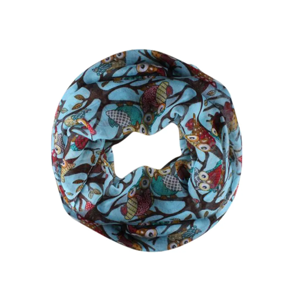 

Free Ostrich Clothes Designer scarf spring winter women Beach Owl Pattern Print Scarf Warm Wrap Shawl Scarves Scarf Chiffon