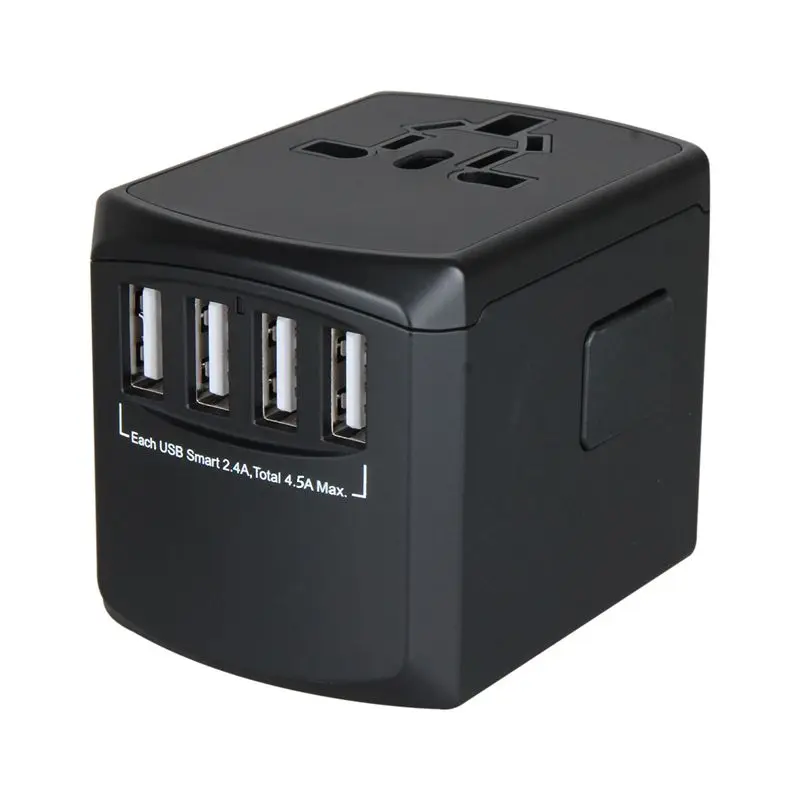 

Universal Power Travel Adapter,International Power Adapter Smart 2.4A 4 USB, European Adapter Converter,Plugs Adapters Europe, C